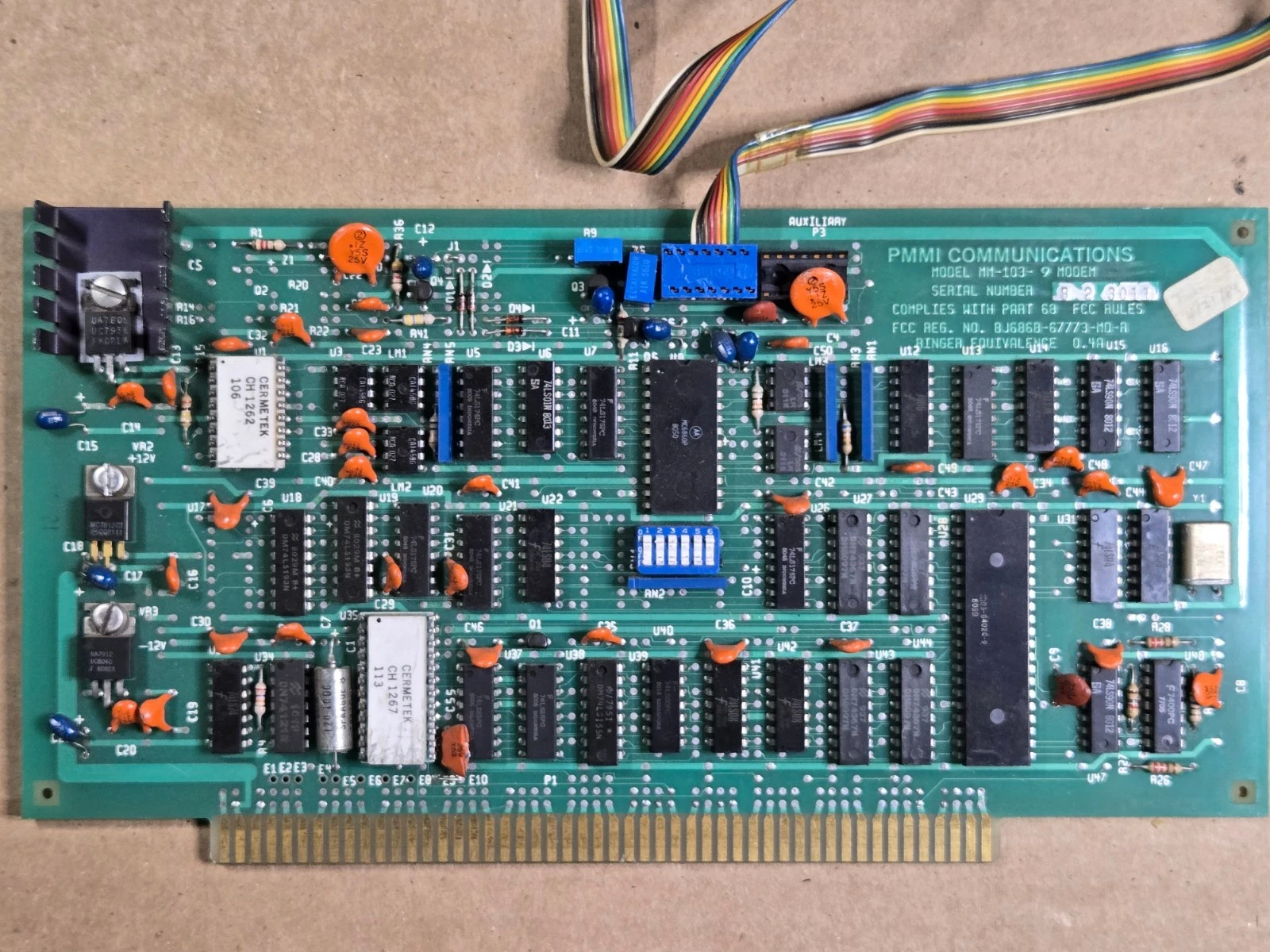 PMMI Communications MM-109-9 Vintage Modem Board