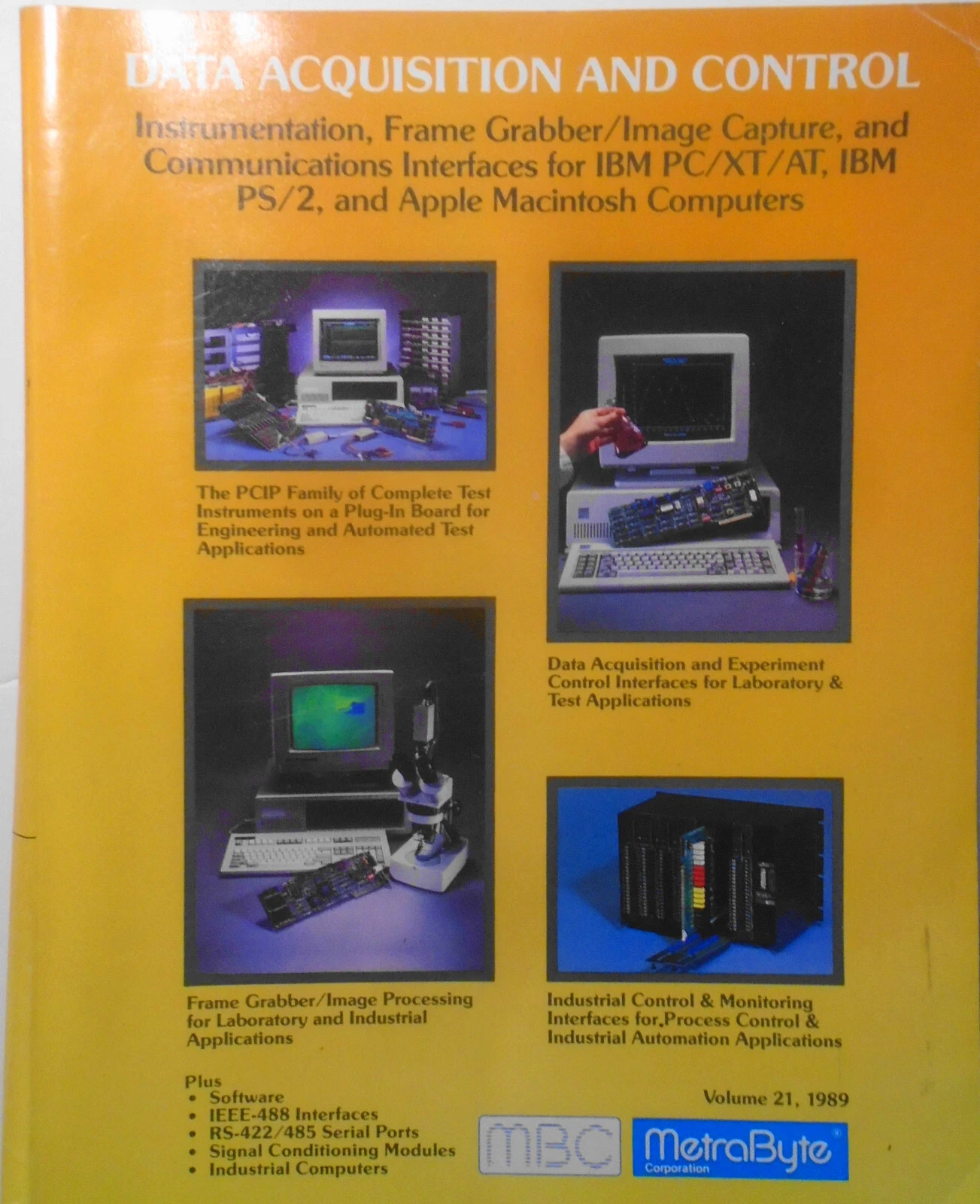 Metrabyte Acquisition Et Contrôle De Données, Catalogue 1989