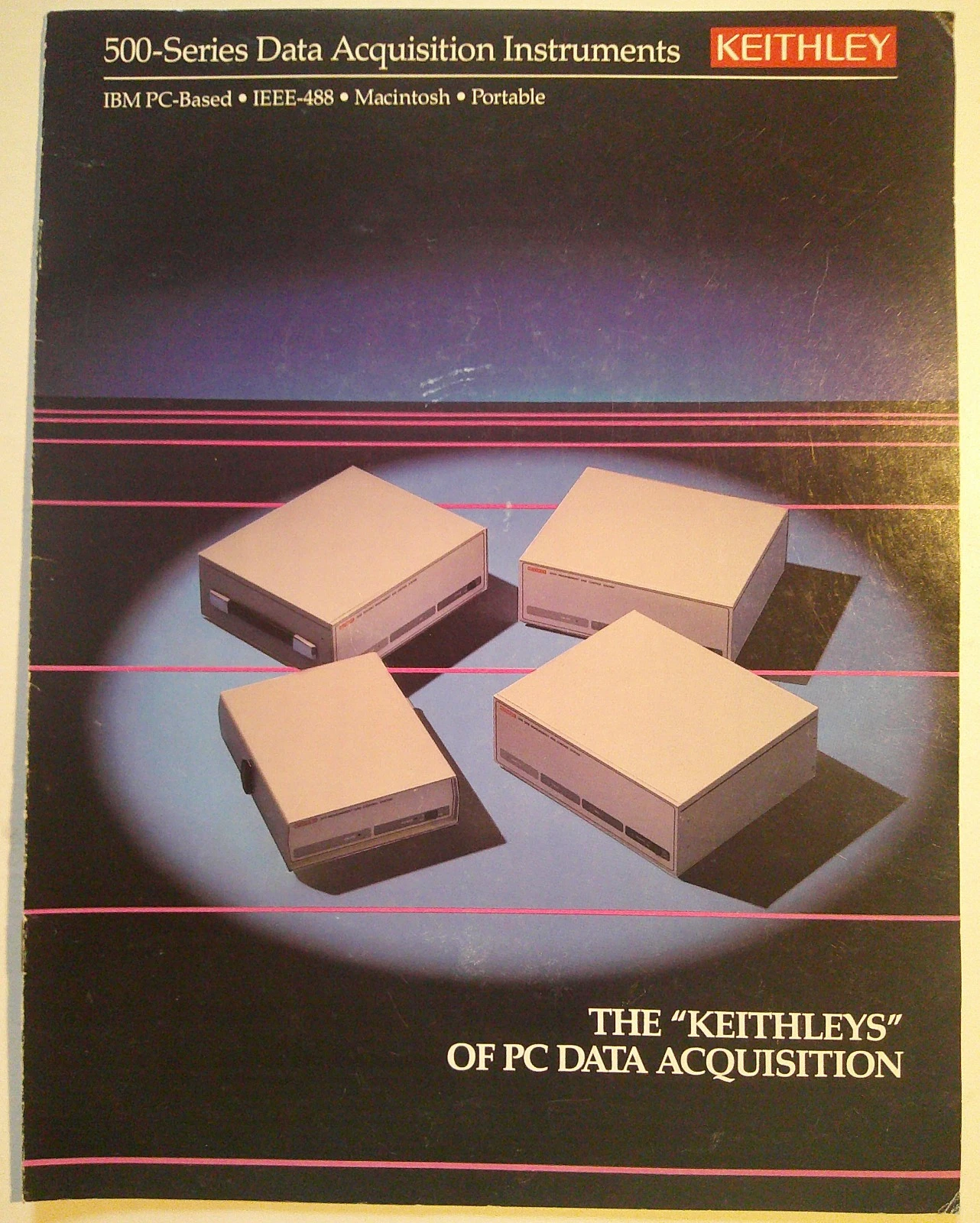 Keithley 500-Series Données Acquisition Outils Catalogue Circa 1988. avec Insert