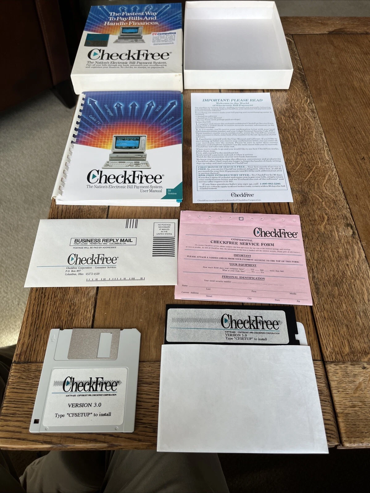 CheckFree IBM DOS Version 3.0
