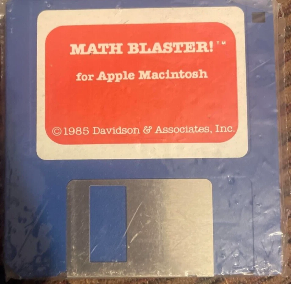Math Blaster (Apple Macintosh, 1985) on 3.5" Floppy Disk