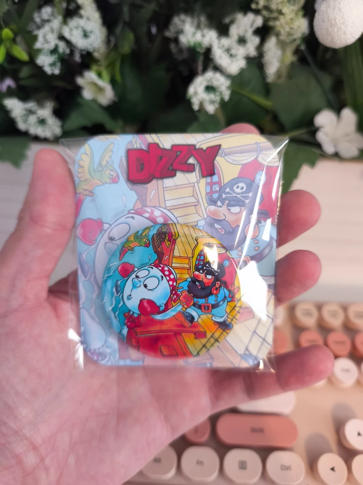 Treasure Island Dizzy Badge (58mm)